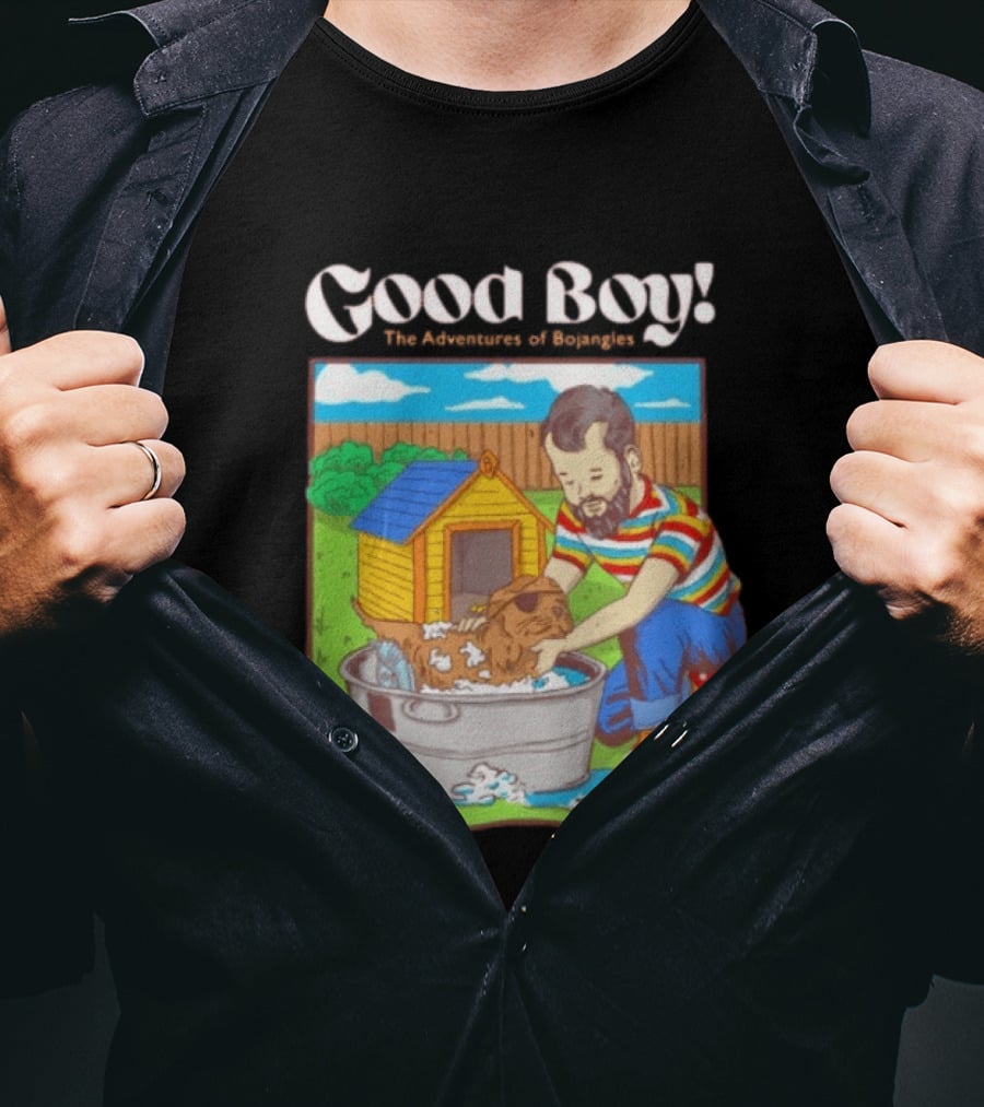 Good Boy The Adventures Of Bojangles Dog Bath Scene T-Shirt
