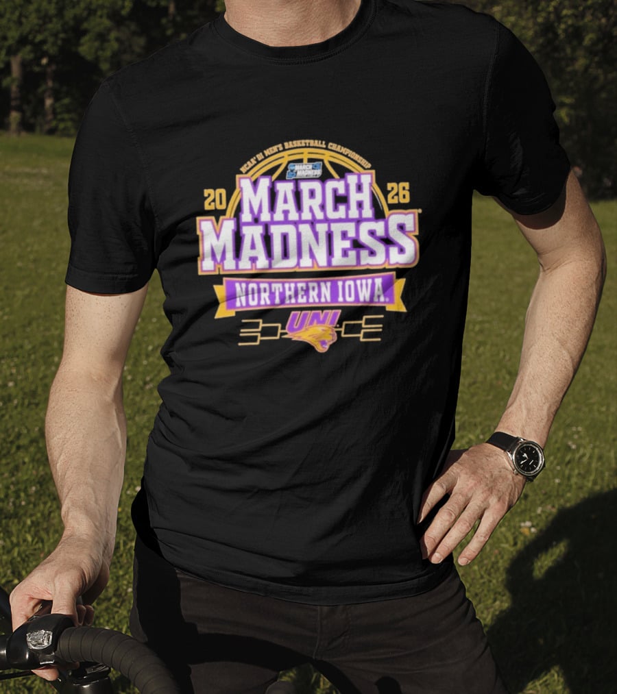 Northern Iowa Panthers 2026 NCAA DI Men's Basketball March Madness Bound Championship T-Shirt