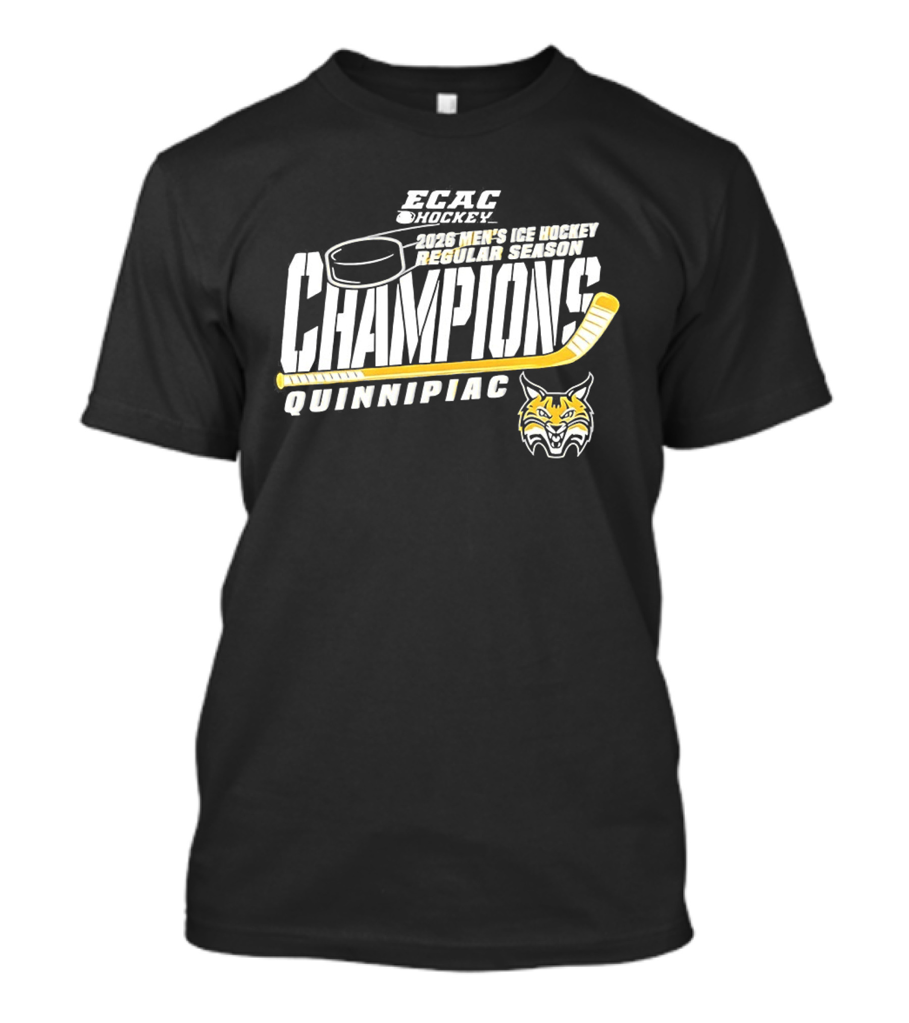 NCAA Hockey Frozen Four 2023 Champions Quinnipiac Bobcats T-Shirt