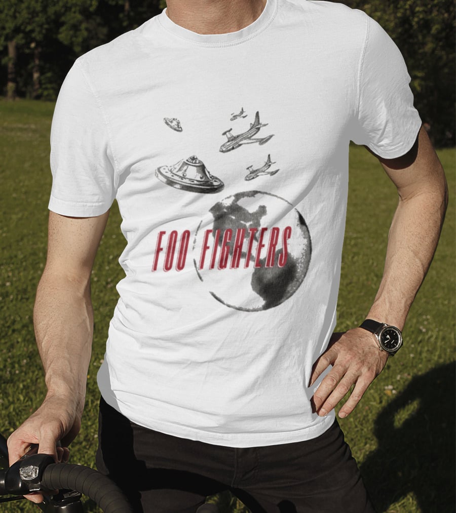 Foo Fighters UFO Earth And Aircraft Encounter T-Shirt