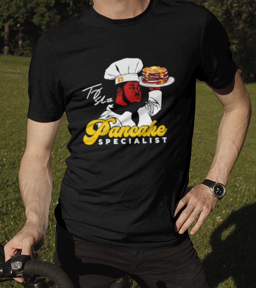 Trey Smith 65 Pancake Specialist Chef T-Shirt