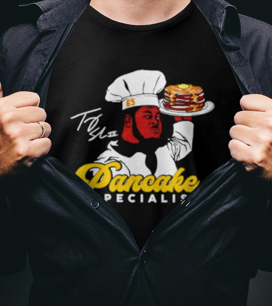 Trey Smith 65 Pancake Specialist Chef T-Shirt
