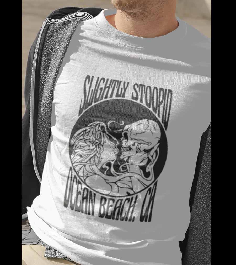 Slightly Stoopid Ocean Beach Skull Kiss T-Shirt