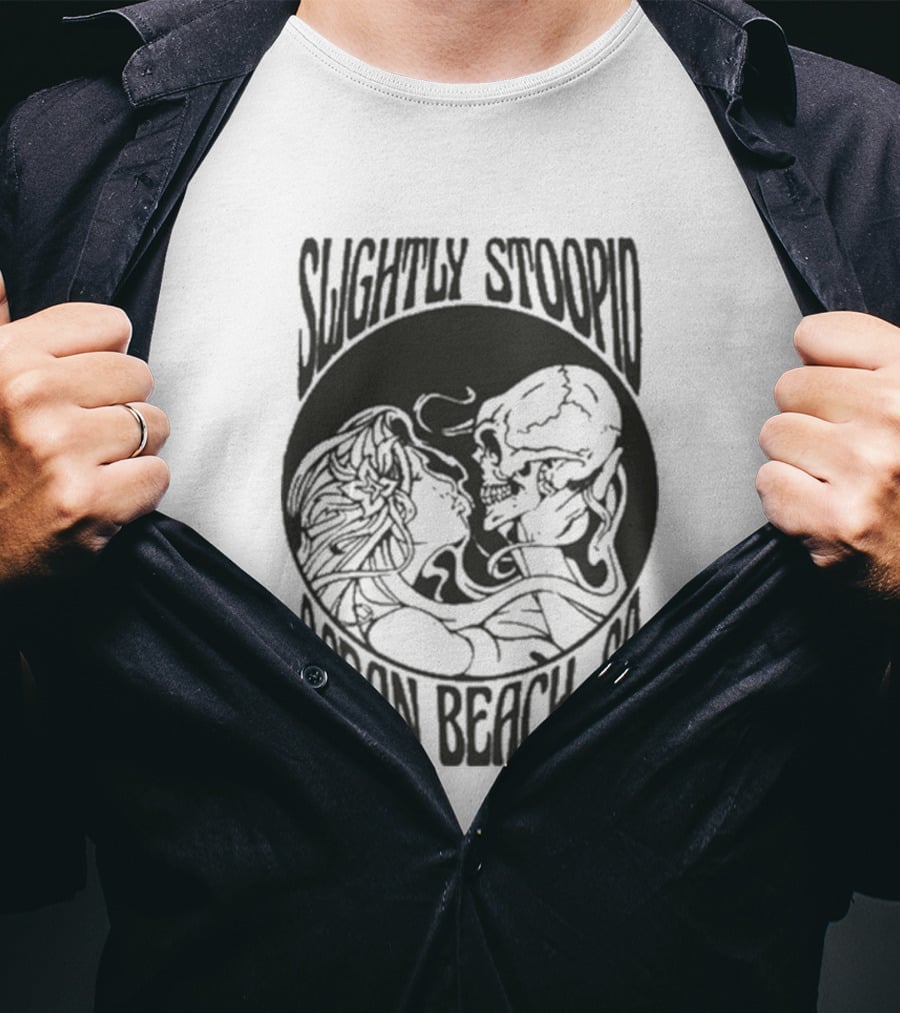 Slightly Stoopid Ocean Beach Skull Kiss T-Shirt