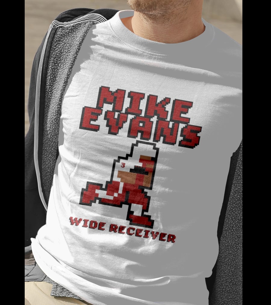 Mike Evans 8 Bit Wide Receiver NFL Football T-Shirt