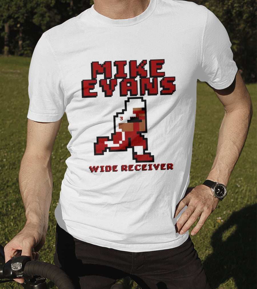 Mike Evans 8 Bit Wide Receiver NFL Football T-Shirt