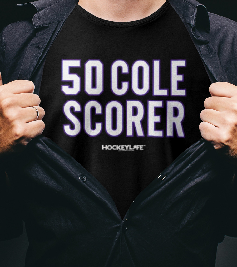 50 Cole Scorer Hockey Player T-Shirt
