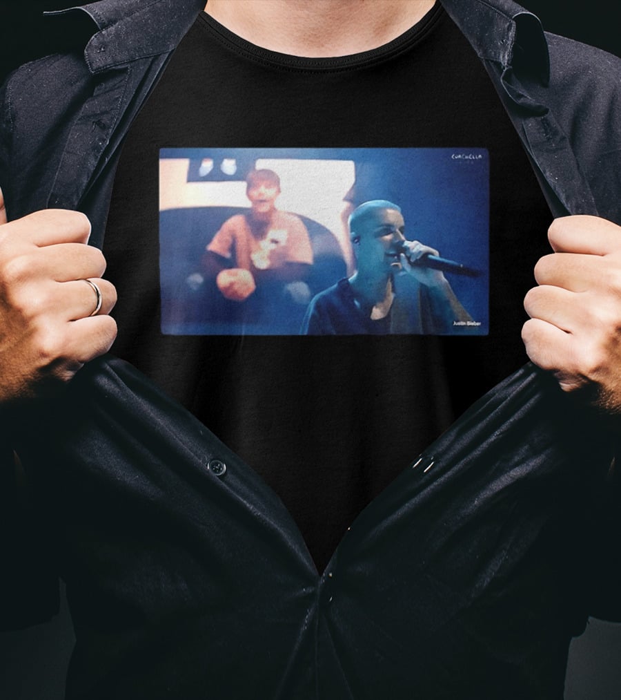 Justin Bieber Live Coachella Performance Iconic Concert Moment T-Shirt