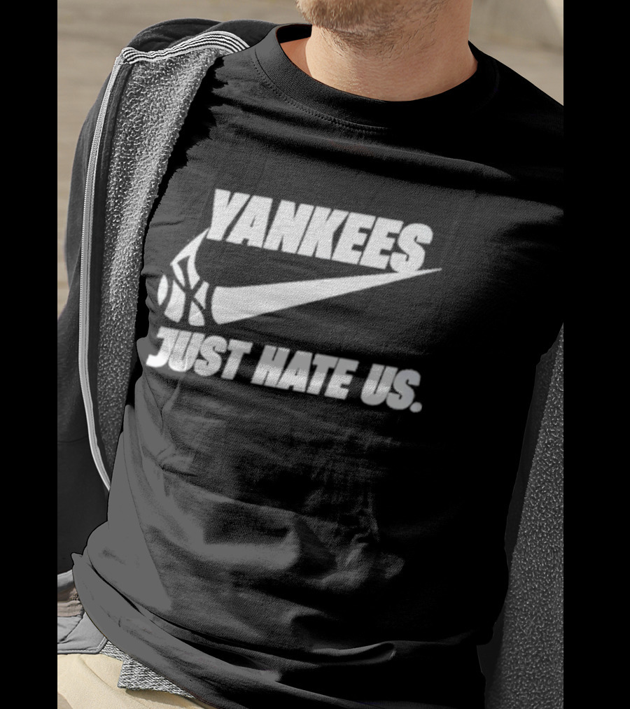 Yankees Just Hate Us Sneaker Swoosh T-Shirt