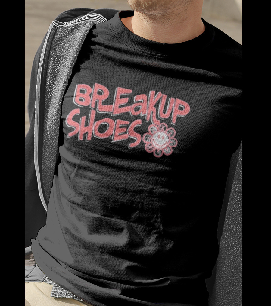 Breakup Shoes Smiley Flower Face T-Shirt