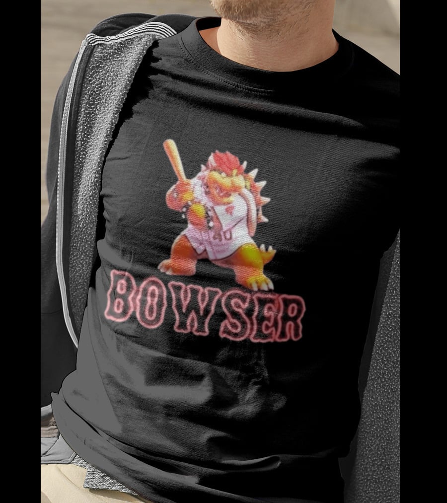 Bowser Baseball Character Caleb Durbin 40 T-Shirt