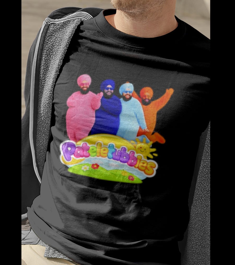Pateletubbies Indian Characters With Colorful Outfits T-Shirt