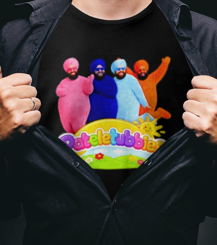 Pateletubbies Indian Characters With Colorful Outfits T-Shirt