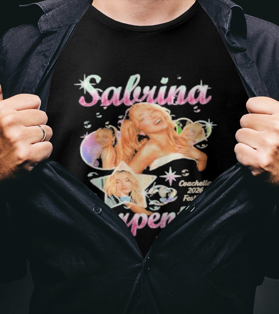 Sabrina Carpenter Coachella Valley Music Festival Star T-Shirt