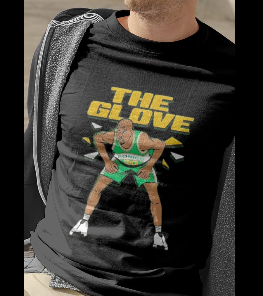 Seattle Sonics The Glove Gary Payton 20 Hall Of Famer Basketball Legend T-Shirt