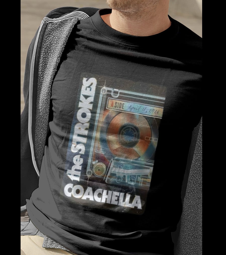 The Strokes A Side Cassette Coachella April 11 2026 Empire Polo Club Indio CA T-Shirt