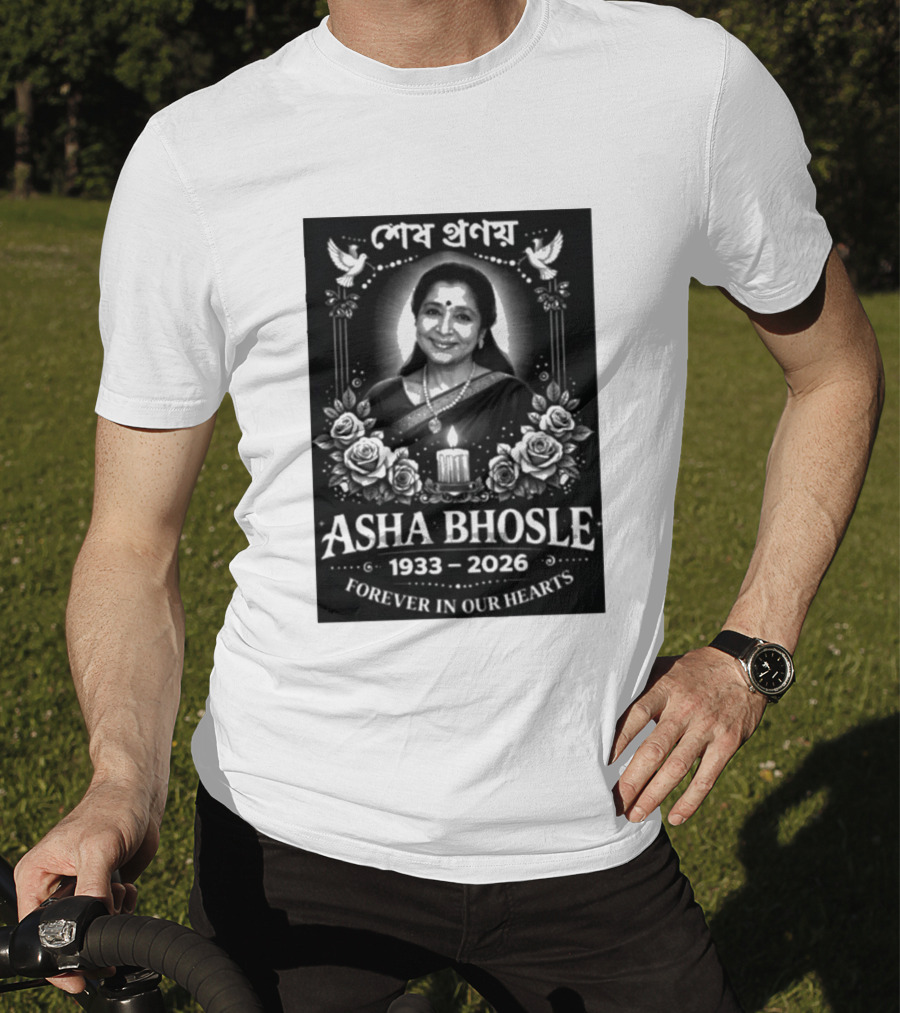 Asha Bhosle 1933 2026 Forever In Our Hearts Memorial T-Shirt