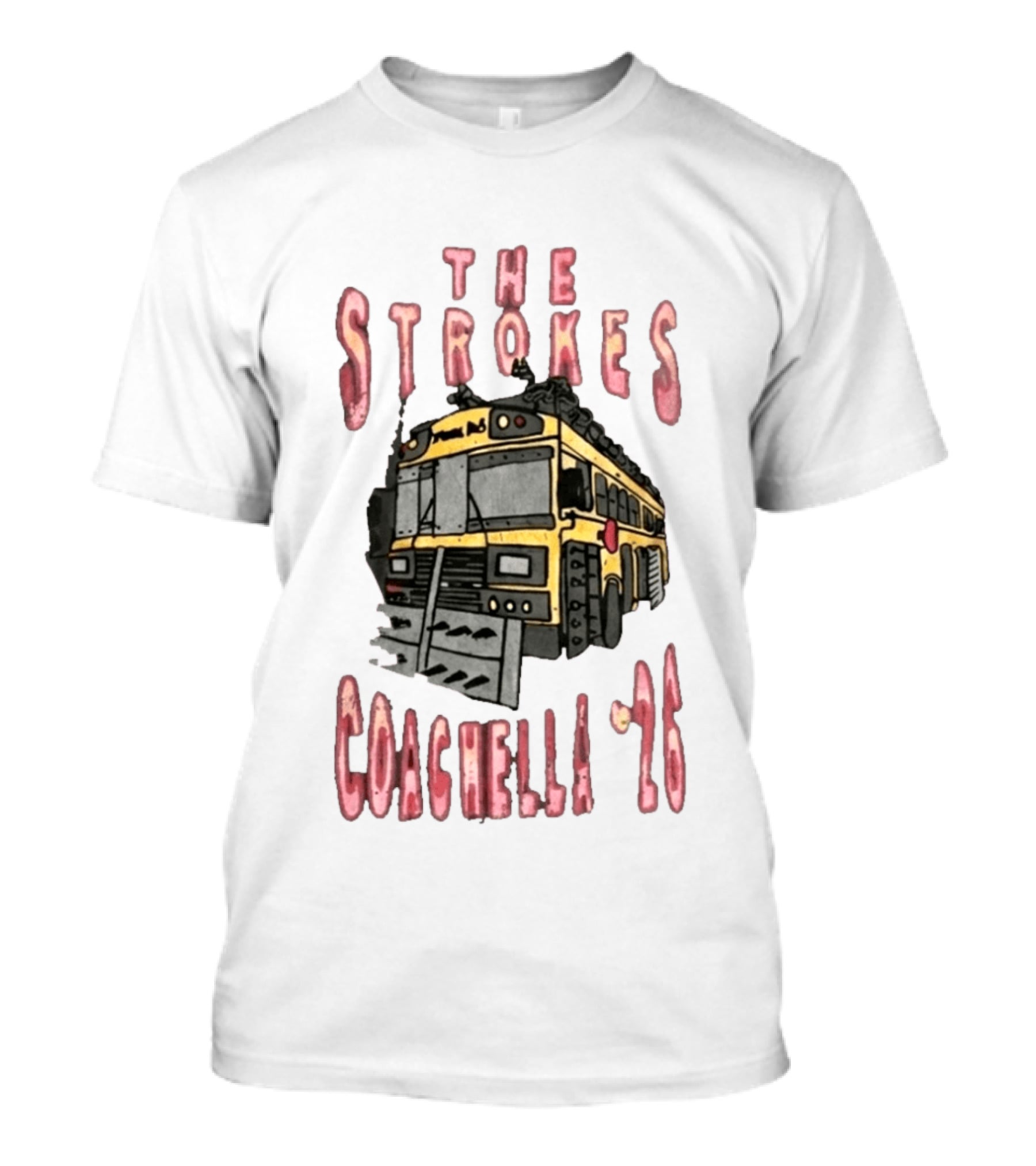 The Strokes Coachella 26 Indio California Bus T-Shirt