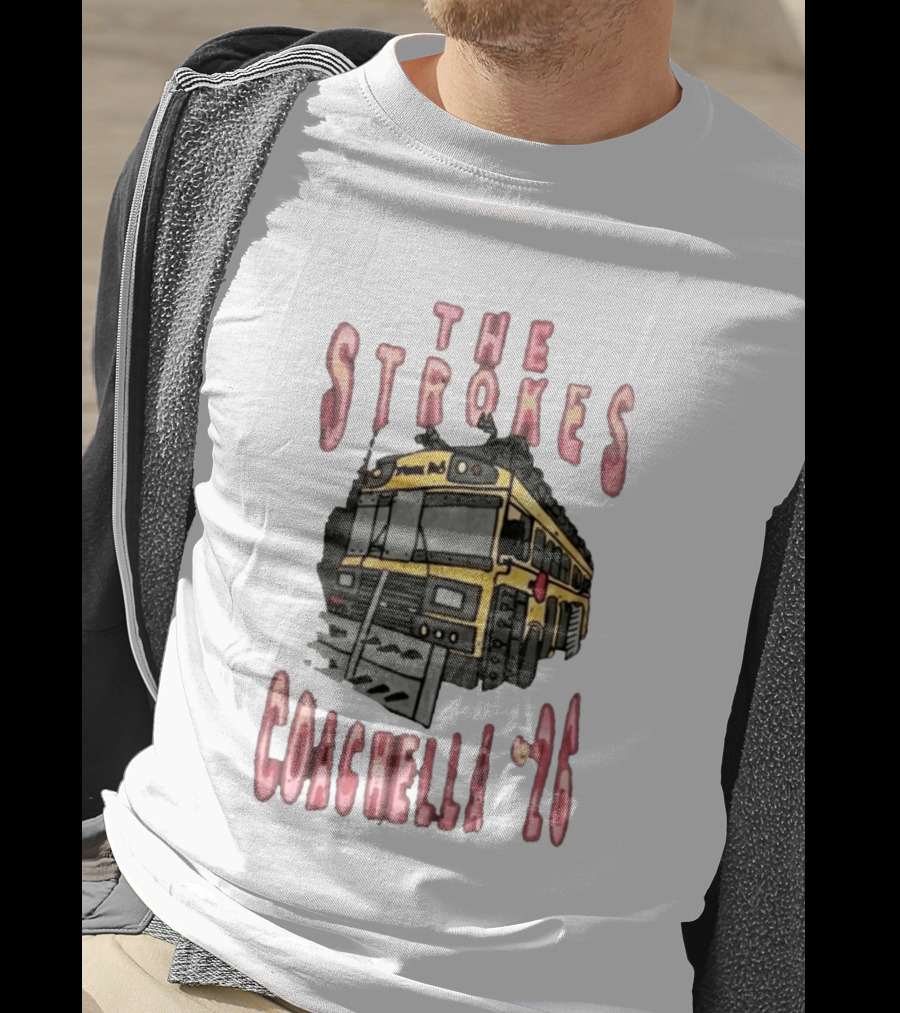 The Strokes Coachella 26 Indio California Bus T-Shirt