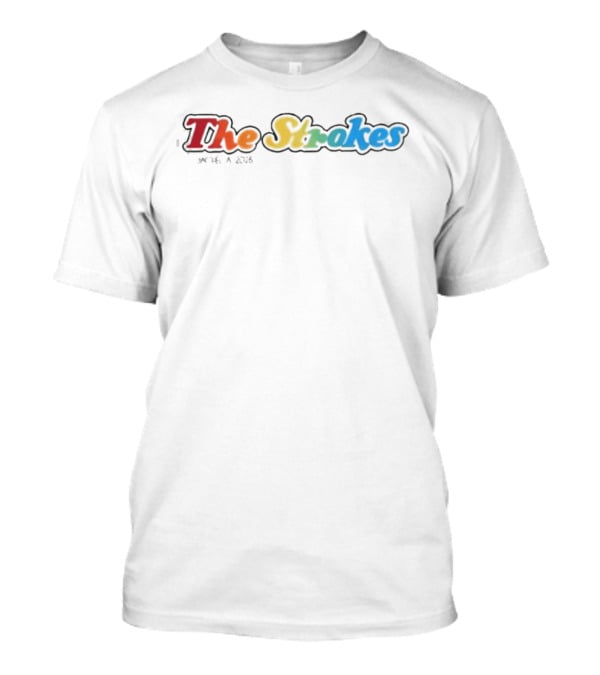 The Strokes Coachella 2026 Rainbow Gradient Indio California T-Shirt