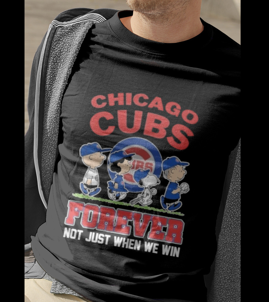 2026 Chicago Cubs Peanuts Abbey Road Forever Not Just When We Win T-Shirt