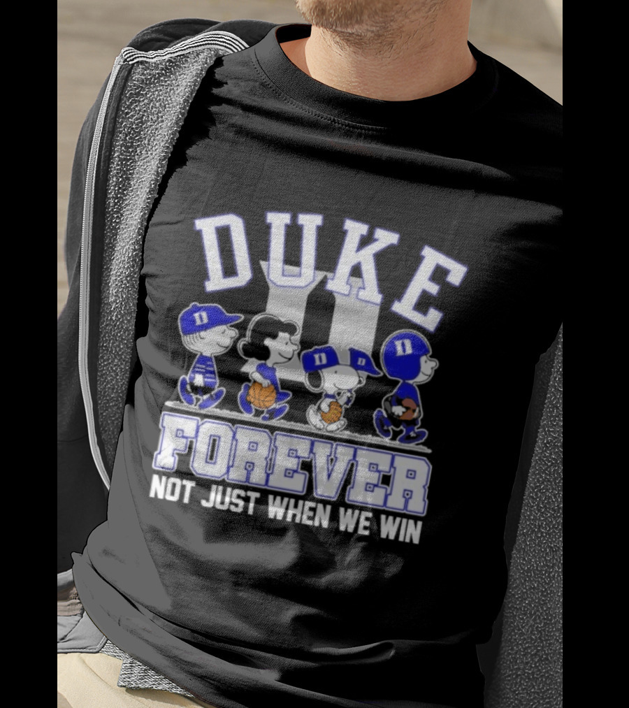 Duke Peanuts Abbey Road Forever Not Just When We Win 2026 T-Shirt