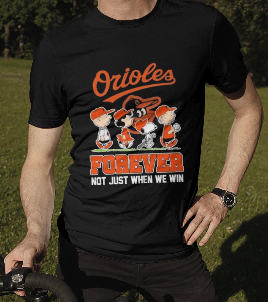 Orioles Peanuts Abbey Road Forever Not Just When We Win 2026 T-Shirt
