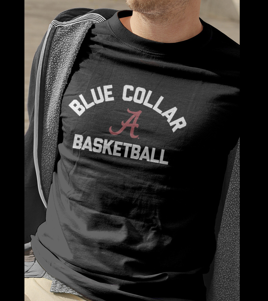 Alabama Crimson Tide Blue Collar Basketball 2026 T-Shirt
