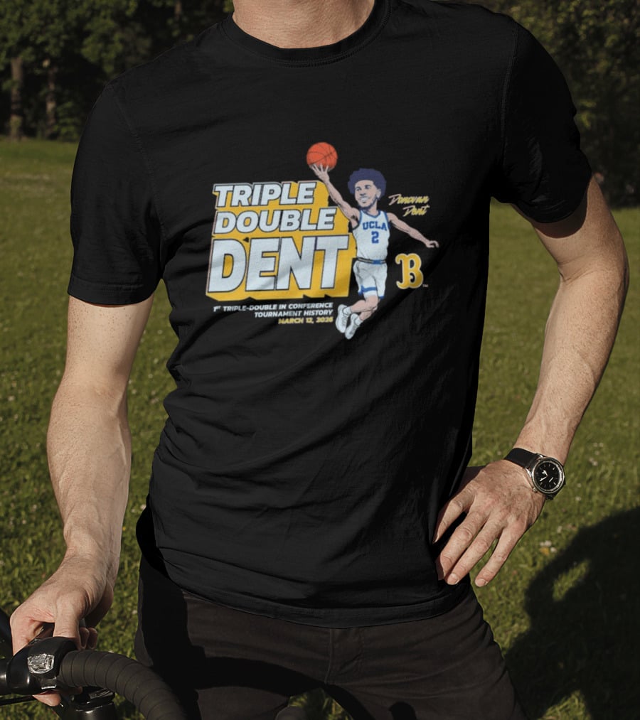 Triple Double Dent Donovan Dent UCLA Bruins March 19 2023 T-Shirt