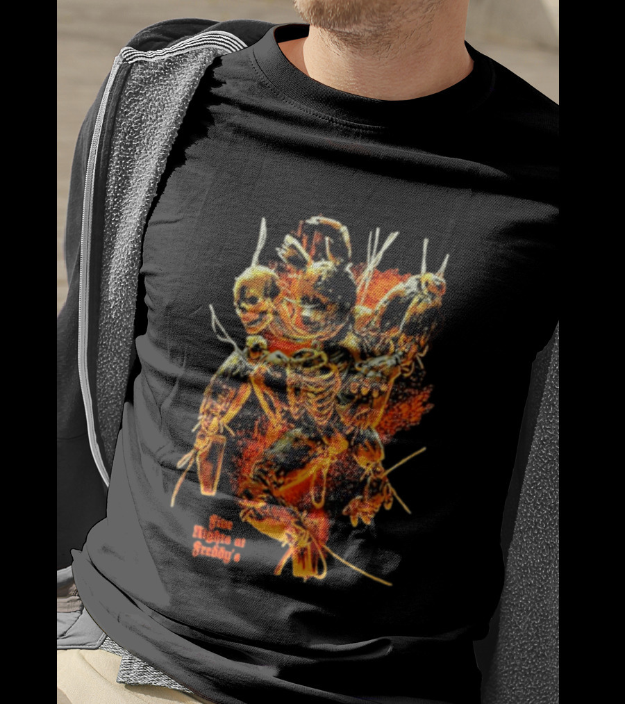 Five Nights At Freddy's 3 Springtrap Jumbo Horror Skeletons T-Shirt