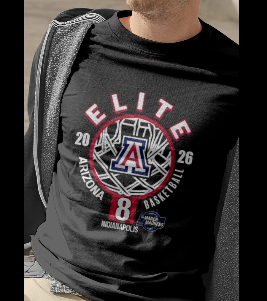 Arizona Wildcats Elite Eight 2026 NCAA Men's Basketball Indianapolis March Madness T-Shirt