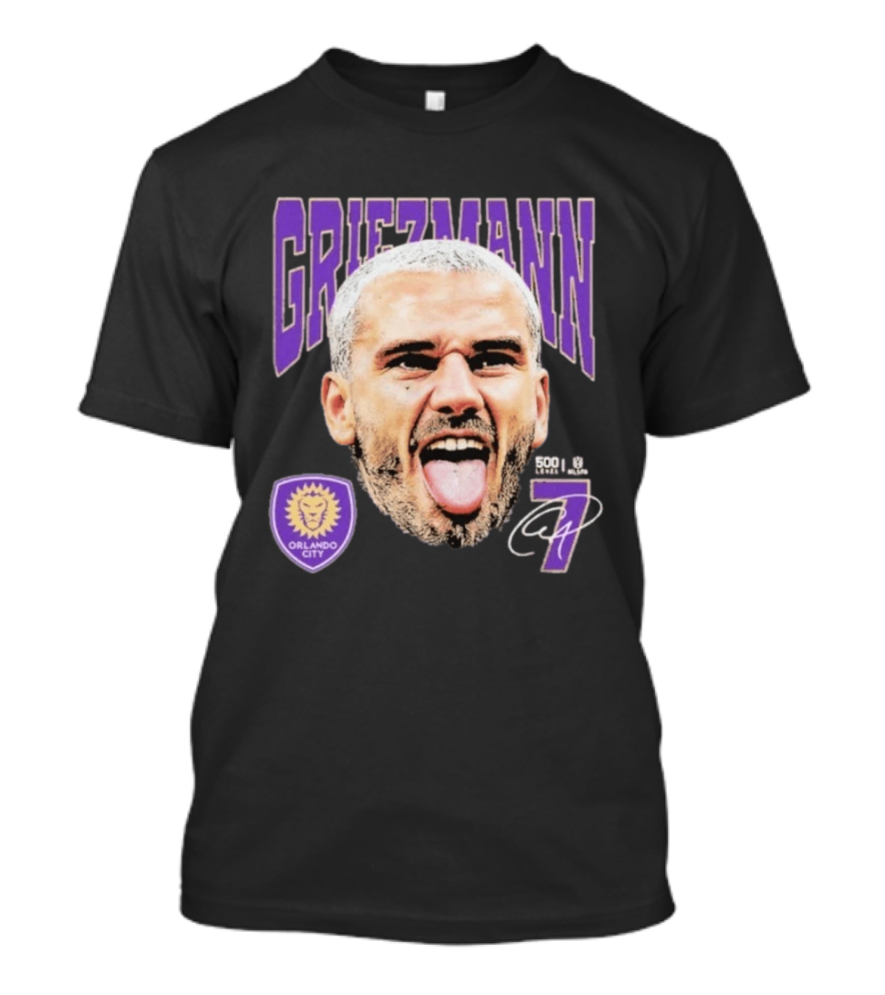 Griezmann Orlando City 7 Soccer Legend Celebration 500 T-Shirt