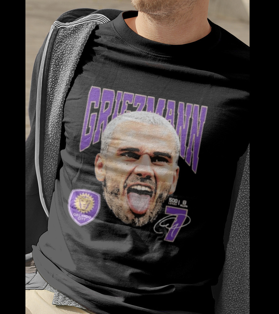 Griezmann Orlando City 7 Soccer Legend Celebration 500 T-Shirt