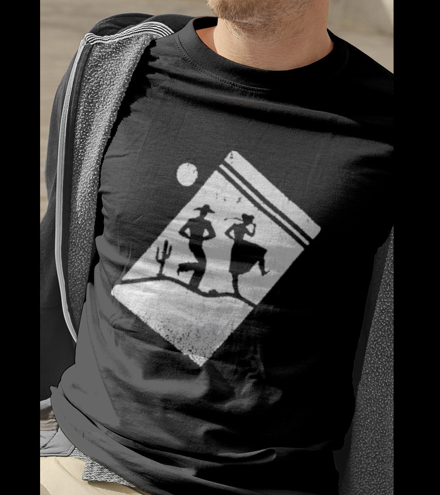 Paul Cauthen Cocaine Country Dancing Silhouette Cowboys Western T-Shirt