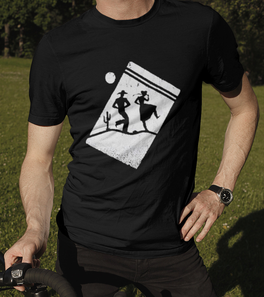 Paul Cauthen Cocaine Country Dancing Silhouette Cowboys Western T-Shirt