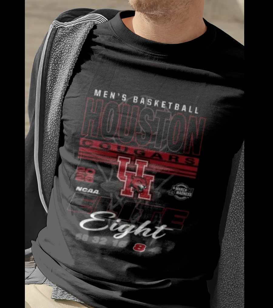 Houston Cougars 2026 Men's Basketball NCAA Elite Eight Bound T-Shirt
