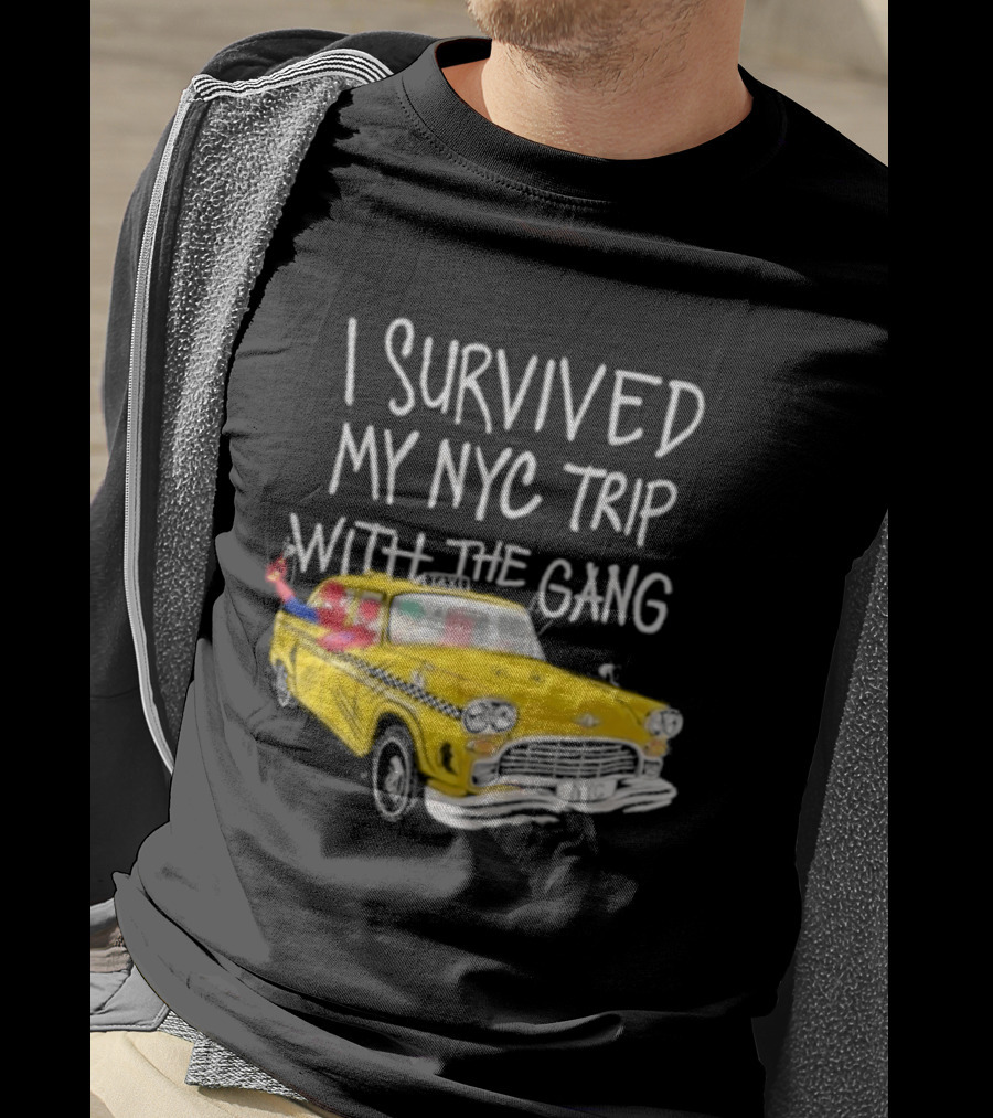 I Survived My NYC Trip With The Gang Spider Perks Taxi Adventure T-Shirt