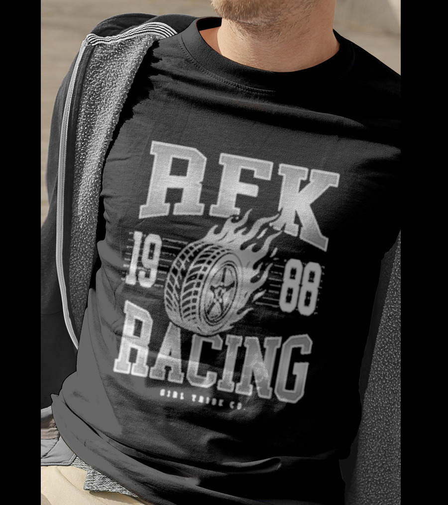 RFK Racing 1988 Flaming Tire 8356 Verde Co T-Shirt