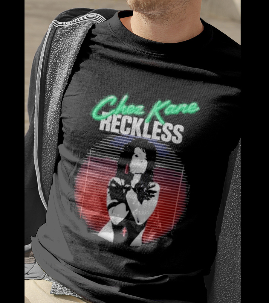 Chez Kane Reckless Punk Woman Retro 80s T-Shirt