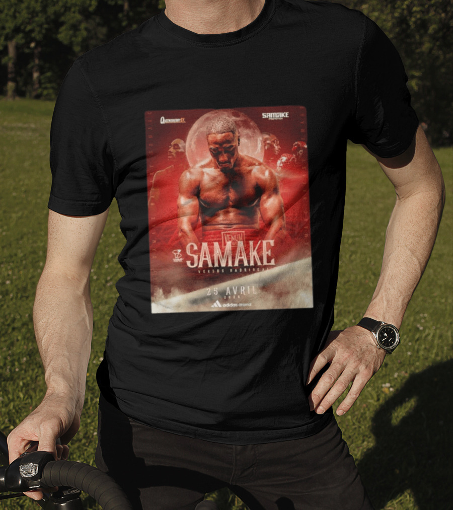 Samake Versus Hadribeaj 2026 Venum Boxing Match Adidas Arena April 25 T-Shirt
