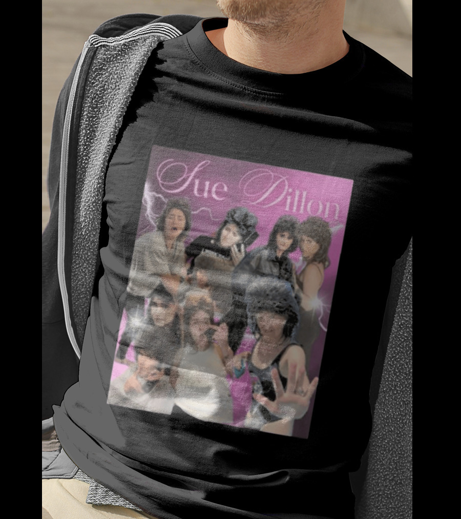 Sue Dillon Collage Vintage Aesthetic 80s Look T-Shirt