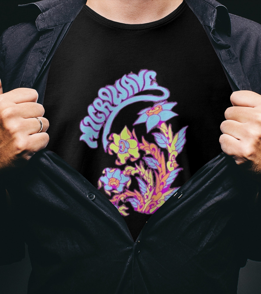 Microwave Psychedelic Floral T-Shirt