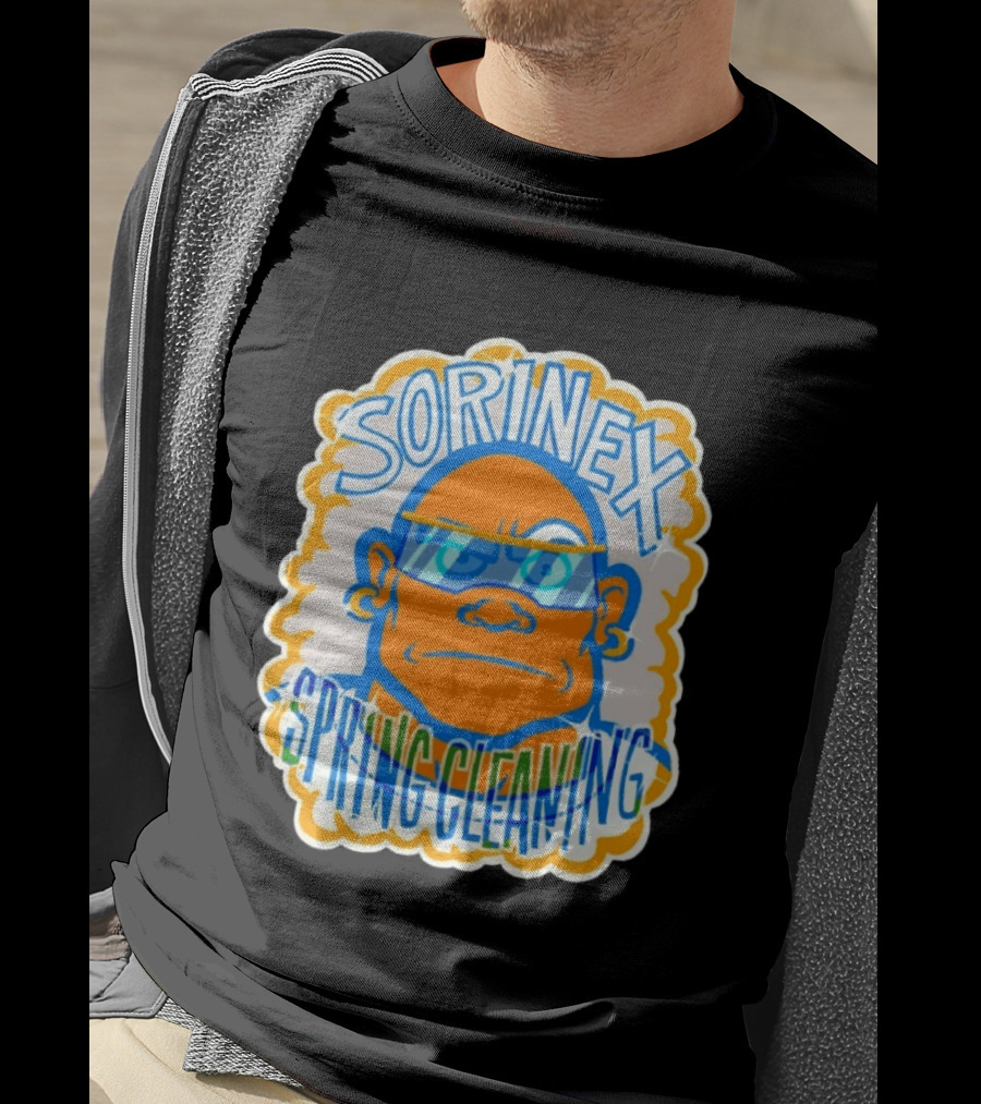 Sorinex Spring Cleaning Blue Orange Bold Character Head T-Shirt