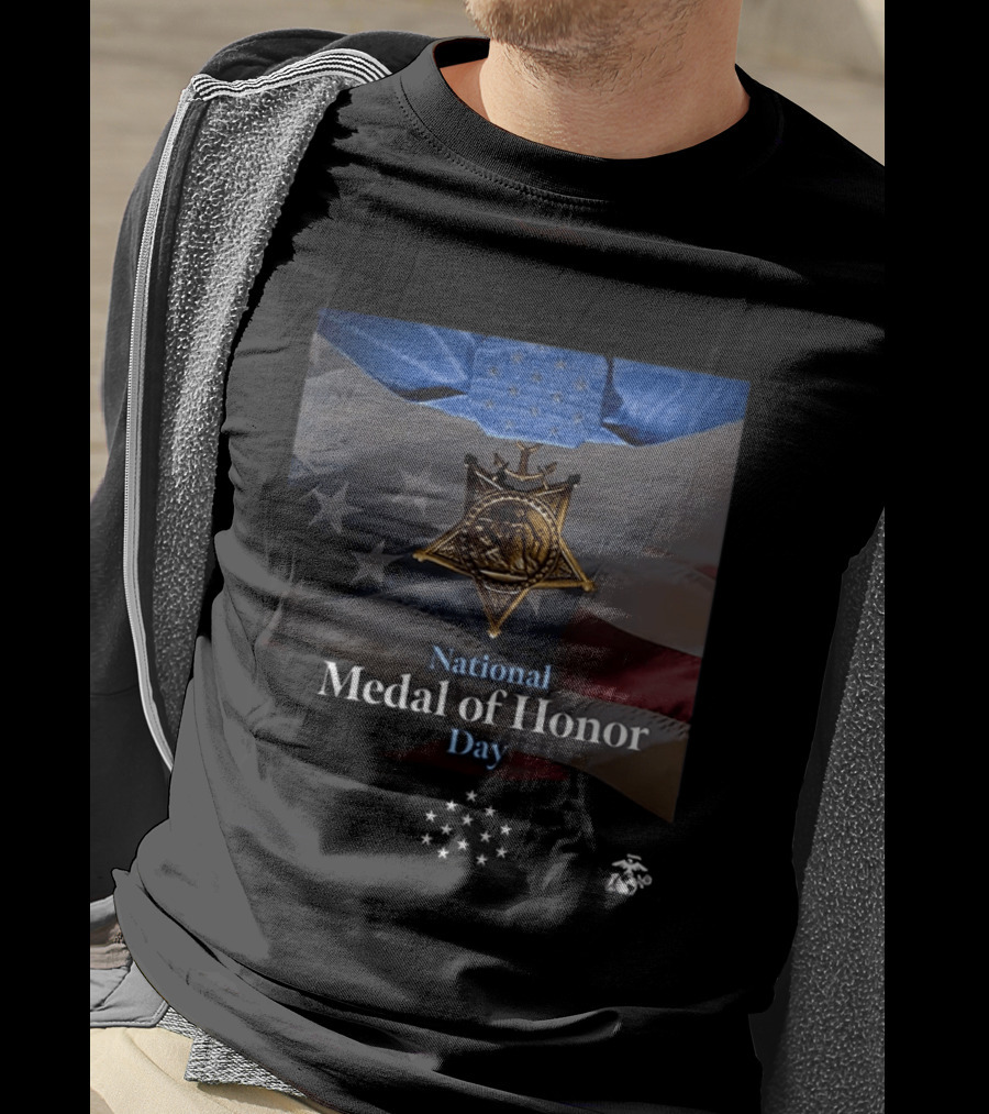 National Medal Of Honor Day U.S. Marine Corps Cpl Abigail Hutcheson T-Shirt