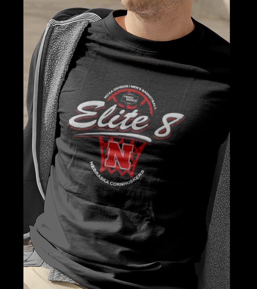 Nebraska Cornhuskers 2026 Elite 8 NCAA Men's Basketball Tournament March Madness T-Shirt