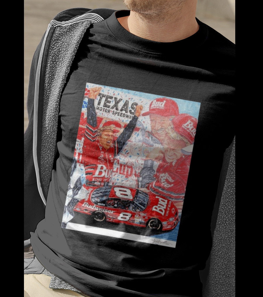 Texas Motor Speedway 2000 Dale Earnhardt Jr NASCAR Cup Series Budweiser Number 8 T-Shirt