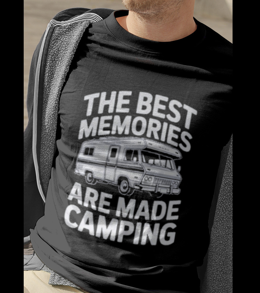 The Best Memories Are Made Camping Camper Van Adventure T-Shirt