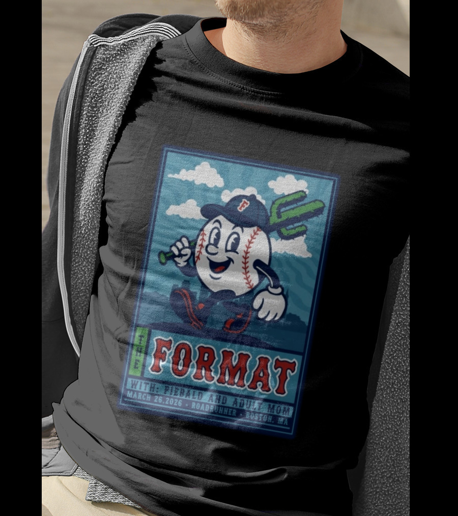 The Format Roadrunner Boston MA Tour March 26 2026 With Piebald And Adult Mom T-Shirt