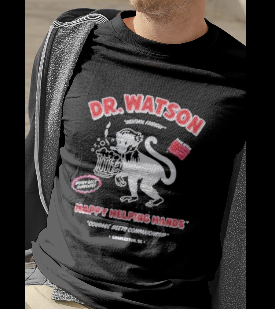 Dr. Watson Happy Helping Hands Monkey The Righteous Gemstones T-Shirt
