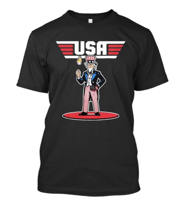 Uncle Sam USA 2026 World Baseball Classic Flameball T-Shirt